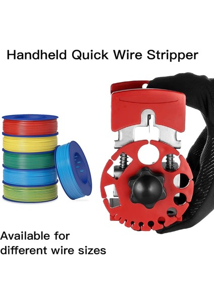 Kırmızı El Hızlı Striptizci El Elektrikli Tel Striptizci Makinesi Manuel Bakır Tel Sıyırma Sıkma Aracı Keskin Kablo Kesici (Yurt Dışından) indirimleri