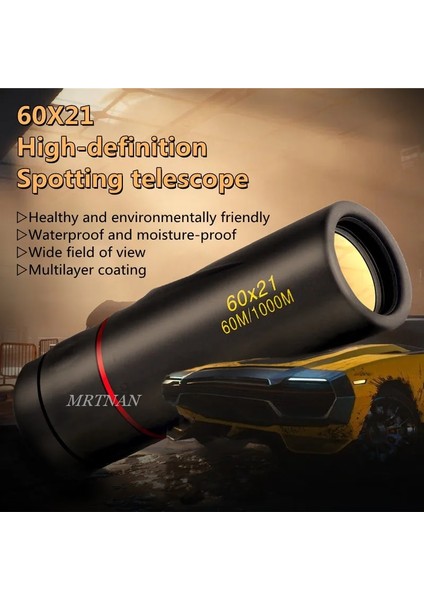 Telefon Klibi 60X21 Yüksek Büyütme Hd Monoküler Teleskop Su Geçirmez Mini Teleskop Taşınabilir Askeri Zoom 10X Kapsam Seyahat Avcılık Için (Yurt Dışından) fiyatları