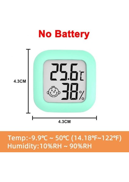 Yeşil Mini LCD Dijital Termometre Higrometre Kapalı Açık Oda Sıcaklık Nem Ölçer Sensörü Ölçer Sensörü Hava Istasyonu Araçları (Yurt Dışından)