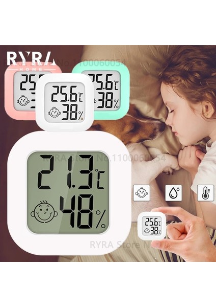 Yeşil Mini LCD Dijital Termometre Higrometre Kapalı Açık Oda Sıcaklık Nem Ölçer Sensörü Ölçer Sensörü Hava Istasyonu Araçları (Yurt Dışından) fiyatları