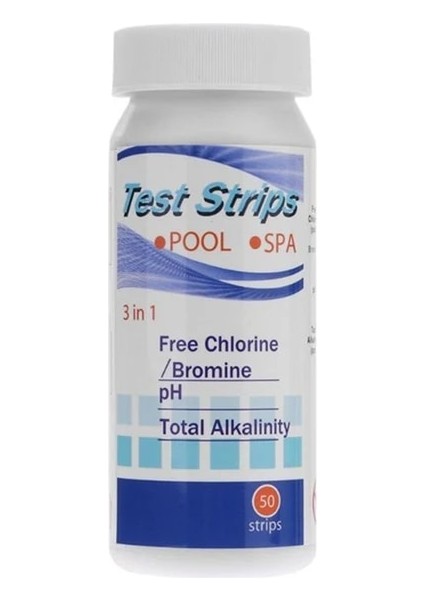 3 In 1 50 Adet Çok Amaçlı Klor Ph Test Şeritleri Spa Yüzme Havuzu Su Test Kağıdı Açık Sıcak Test Kağıdı (Yurt Dışından)