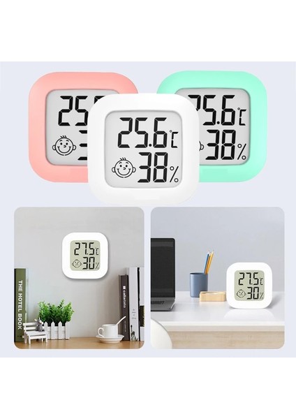 Yeşil Mini LCD Dijital Termometre Higrometre Kapalı Açık Oda Sıcaklık Nem Ölçer Sensörü Ölçer Sensörü Hava Istasyonu Araçları (Yurt Dışından) modelleri