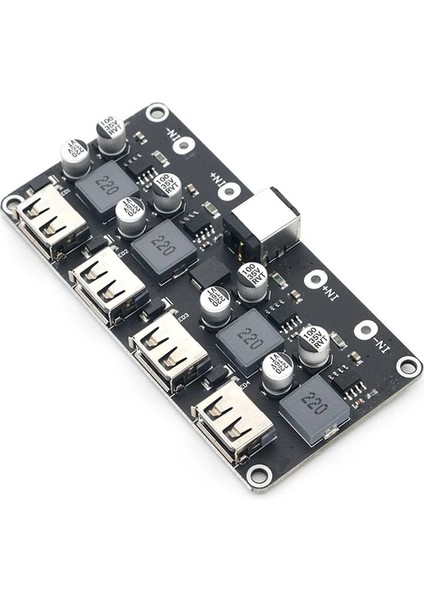 4 Kanallı USB Qc3.0 Qc2.0 USB Dc-Dc Buck Dönüştürücü Şarj Adım Aşağı Modülü 6-32V 9V 12V 24V Hızlı Hızlı Şarj Cihazı Devre Kartı 5V (Yurt Dışından)