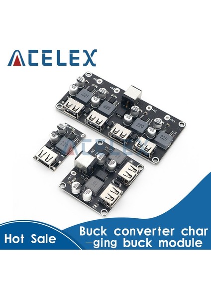 4 Kanallı USB Qc3.0 Qc2.0 USB Dc-Dc Buck Dönüştürücü Şarj Adım Aşağı Modülü 6-32V 9V 12V 24V Hızlı Hızlı Şarj Cihazı Devre Kartı 5V (Yurt Dışından) fiyatları