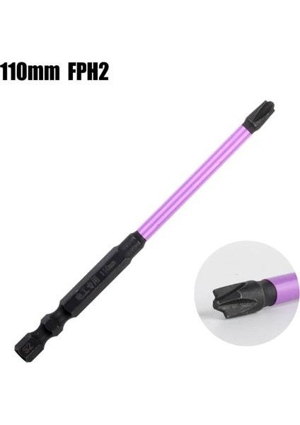 1PCS110MM Fph2 65MM Manyetik Özel Çapraz Tornavida Bit Somun Sürücüleri Fph1 Fph2 Fph3 Soket Anahtarı Elektrikçi Güç Aracı Için Özel Ternevis (Yurt Dışından)