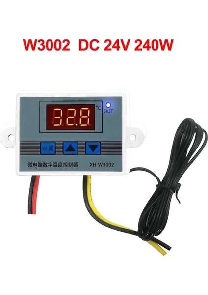 3002 Dc 24V 12V/24V/110V~220V Dijital Sıcaklık Kontrol Cihazı Ntc Sensör Termostatı Kuluçka Soğutma Isıtma Için (Yurt Dışından)