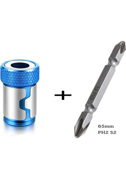 Ph2 ile 1/4" Manyetik Halka Metal Tornavida Ucu 6.35MM Shank Için Korozyon Önleyici Matkap Ucu Mıknatıs Güçlü Halka (Yurt Dışından)