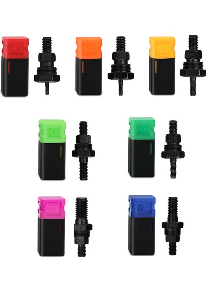 M6 Perçinleme Makinesi Aksesuarı Dişli Mandrel Perçin Somun Aracı Adaptörü Çekme Çubuğu Perçinleyici Yedek Perçinleme Kafaları (Yurt Dışından) fırsatları