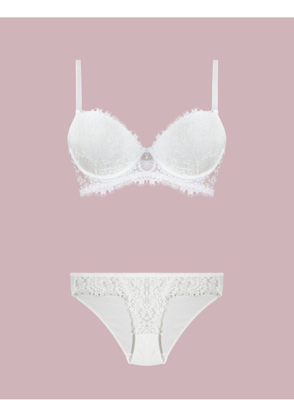 Kadın Ekru Destekli Dolgulu Sütyen Takımı Q.5N5K9RK8.T.K.S fiyatları