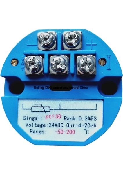 0-200 4-20MA Rtd PT100 Sıcaklık Verici Sensör Modülü Termal Direnç 4-20MA -50-50 -50-100 -50-150 100 200 300 400 Derece (Yurt Dışından)