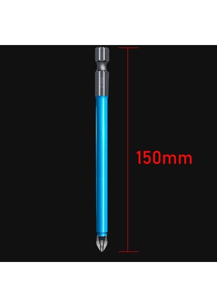 150MM Ph2 Çapraz Matkap Ucu Kafa Tornavida Uçları El Aletleri Kaymaz Elektrikli Hex Shank Manyetik Tornavida Matkap Ucu Toplu Kafa Aracı (Yurt Dışından)