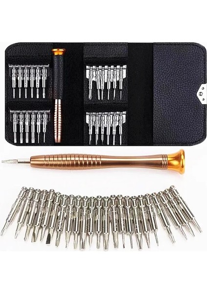 Manyetizma Siyah 25 In 1 Mini Hassas Tornavida Manyetik Set Elektronik Torx Tornavida Açılış Onarım Araçları Seti iPhone Kamera Izle Pc (Yurt Dışından)