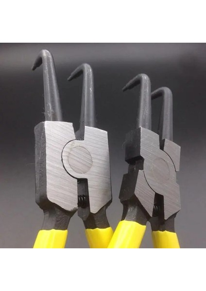 Stil 2 170MM Segman Pensesi 7 Inç Iç/dış Ağır Hizmet Segmanı Pensesi Bükülmüş Çene ile Halka Sökücü Tespit Сьемник (Yurt Dışından) indirimleri