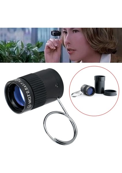 Çamur Yepyeni Subminyatür Mini Monoküler Teleskop 2.5X17.5HD Açık Yürüyüş Kamp Için Yüksek Güç Cep Anahtarlık Teleskop (Yurt Dışından) fırsatları