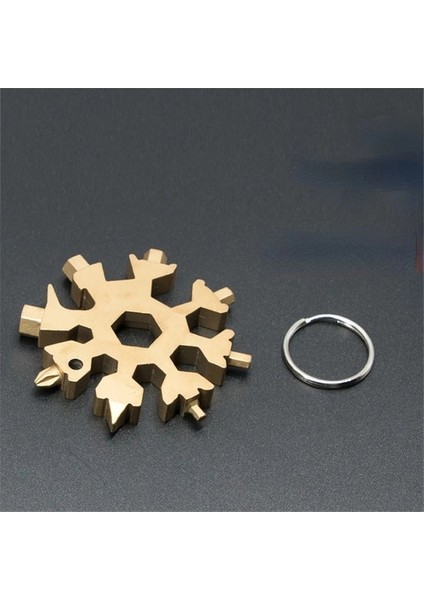 C Yeni Çok Aracı Taşınabilir Cep Kar Tanesi Anahtarı Cırcır Kombinasyonu Metrik Lokma Anahtar Somun Festivali Hediye Onarım Aracı (Yurt Dışından)