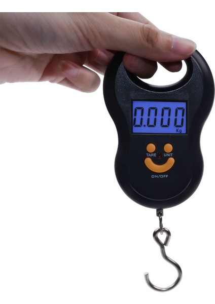 Turuncu Taşınabilir 50KG 10G Asılı Ölçek Dijital Terazi Arka Işık Elektronik Balıkçılık Ağırlıkları Cep Ölçeği Bagaj Terazileri Siyah (Yurt Dışından) indirimleri