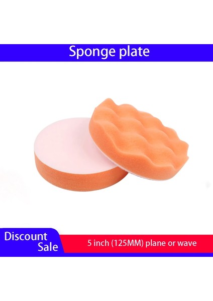 5 Inç 125MM Parlatma Pedi, Düz Sünger Disk, Dalga Sünger Disk, Yün Disk, Otomatik Yapıştırma Parlatma Makinesi Aksesuarları. (Yurt Dışından)