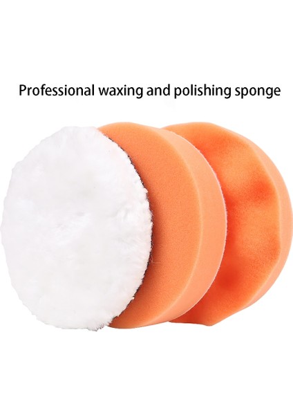 5 Inç 125MM Parlatma Pedi, Düz Sünger Disk, Dalga Sünger Disk, Yün Disk, Otomatik Yapıştırma Parlatma Makinesi Aksesuarları. (Yurt Dışından)