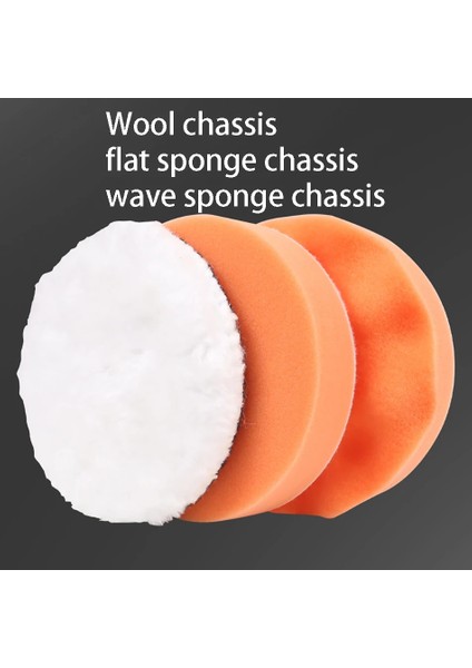 5 Inç 125MM Parlatma Pedi, Düz Sünger Disk, Dalga Sünger Disk, Yün Disk, Otomatik Yapıştırma Parlatma Makinesi Aksesuarları. (Yurt Dışından)