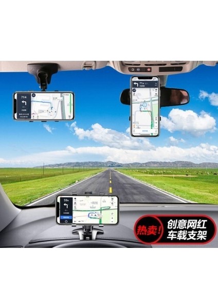 Araba Gösterge Üstüne Takılan 360 Oynar Başlıklı Telefon Tutucu fiyatları