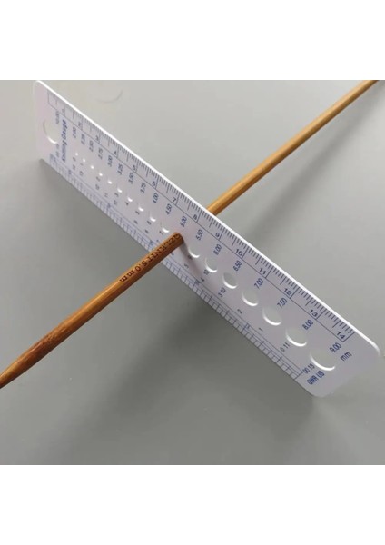 Kırmızı Örgü Aracı Iğne Ölçer Inç Dikiş Cetveli 2-10MM Boyutu Ölçme Aksesuarları (Yurt Dışından) fırsatları