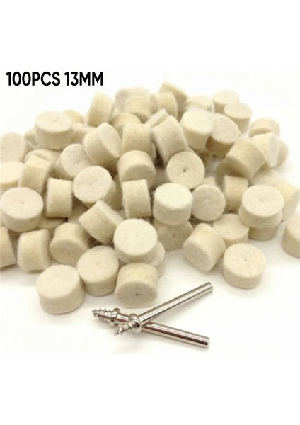 100 Adet 13/25MM Parlatma Yün Keçe Mandreller Yün Keçe Parlatma Parlatma Pedi Yuvarlak Tekerlek Döner Alet Elektrikli El Aletleri Aksesuarları (Yurt Dışından) fırsatları