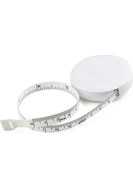 Siyah 150 Cm/6 Inç Yuvarlak Mezura Taşınabilir Geri Çekilebilir Cetvel Çocuk Yüksekliği Vücut Cetvel Rulo Bant Vücut Mezura Terzi Araçları (Yurt Dışından)