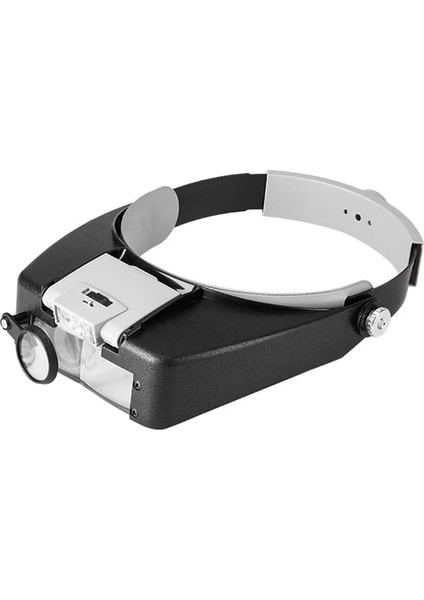 Gri 10X LED 10X 15X 20X 25X Kafa Giyen Büyüteç Büyüteç Gözlük LED Işık Lens ile Büyüteç Kafa Bandı Gözlük Okuma Kuyumcular Tamir Için (Yurt Dışından)