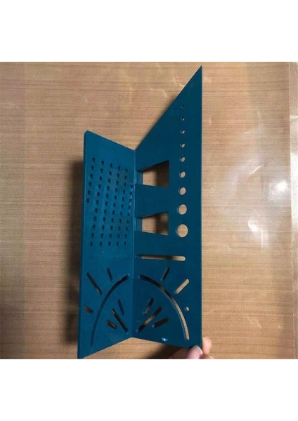 Yeşil Marangoz Hattı Kare Ölçüm Cetveli 45 Derece 90 Derece Çizgi Cetvel 3D Açı Kırlangıç Şekli Cetvel Ev Dıywoodworking Araçları (Yurt Dışından)