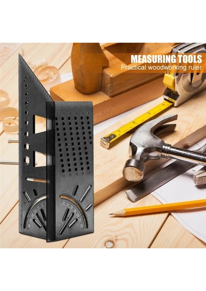 Yeşil Marangoz Hattı Kare Ölçüm Cetveli 45 Derece 90 Derece Çizgi Cetvel 3D Açı Kırlangıç Şekli Cetvel Ev Dıywoodworking Araçları (Yurt Dışından) modelleri
