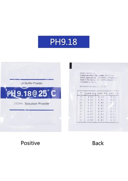 Ph 9.18 Yieryi Ph Tampon Tozu Ölçü Kalibrasyon Çözümü Ph4.01 6.86 9.18 7.00 10.01 Ph Test Cihazı Için Kalibrasyon Noktası (Yurt Dışından)