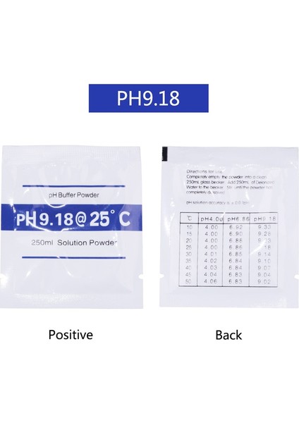 Ph 9.18 Yieryi Ph Tampon Tozu Ölçü Kalibrasyon Çözümü Ph4.01 6.86 9.18 7.00 10.01 Ph Test Cihazı Için Kalibrasyon Noktası (Yurt Dışından) fırsatları
