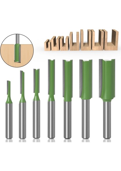 6mm x 8X30 1/4 Inç 6mm Shank Düz Bit Freze Kesicisi Tek, Çift Flüt Ahşap Kesiciler Tungsten Karbür Yönlendirici Bit Ağaç Işleme Aleti (Yurt Dışından) fiyatları