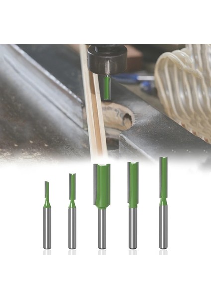 6mm x 8X30 1/4 Inç 6mm Shank Düz Bit Freze Kesicisi Tek, Çift Flüt Ahşap Kesiciler Tungsten Karbür Yönlendirici Bit Ağaç Işleme Aleti (Yurt Dışından) modelleri