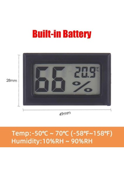 04 Mini LCD Dijital Termometre Higrometre Kapalı Oda Elektronik Sıcaklık Nem Ölçer Sensörü Ölçer Hava Istasyonu Ev Için (Yurt Dışından)