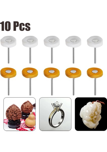 Sarı 10 Adet 23MM Kumaş Parlatma Çarkı Döner Alet Aksesuarı Parlatma Pedi Ince Parlatma Taşlama Takı Metal Mobilya (Yurt Dışından) fırsatları