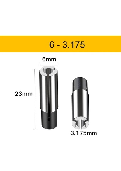 1 Adet 6-3.175 Yüksek Hassasiyetli Cnc Takım Dönüşüm Kol Aynası Dönüştürme Er Collet Redüktör Kol Oyma Makinesi Aksesuarları (Yurt Dışından)
