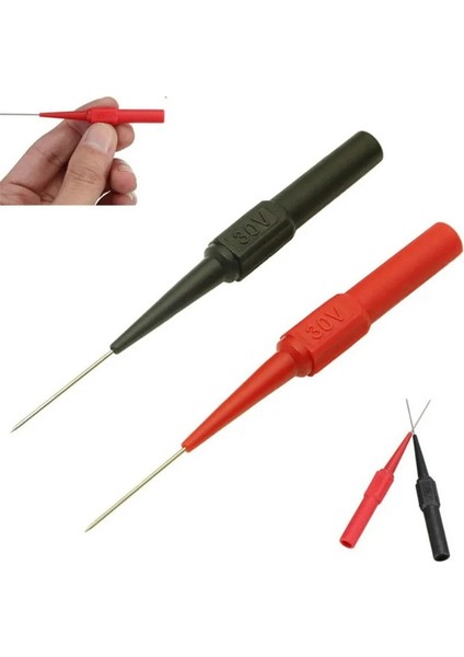 2 Adet 2 Adet Dijital Multimetre Probu Ölçüm Cihazı Kelepçesi Bakır Test Ucu Dijital Multimetre Test Ekipmanı 1A/30V Test Probları Fişi (Yurt Dışından) modelleri