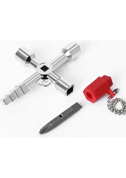 09 4 In 1 Evrensel Çapraz Anahtar Üçgen Anahtarı Anahtar Tren Elektrikli Asansör Dolabı Vana Alaşım Üçgen Kare Delik El Aletleri (Yurt Dışından) fiyatları
