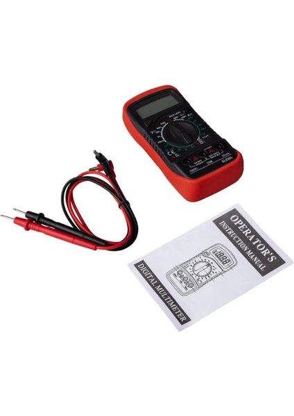 Kırmızı XL830L El Dijital Multimetre LCD Arka Işık Taşınabilir Ac/dc Ampermetre Voltmetre Ohm Gerilim Test Cihazı Metre Multimetro (Yurt Dışından)