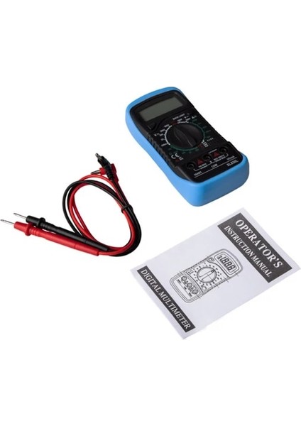 Mavi XL830L El Dijital Multimetre LCD Arka Işık Taşınabilir Ac/dc Ampermetre Voltmetre Ohm Gerilim Test Cihazı Metre Multimetro (Yurt Dışından)