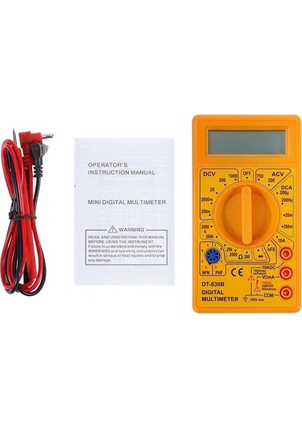 Gösterildiği Gibi Oauee 2 Renkli LCD Dijital Multimetre Ac/dc 750/1000 V Dijital Mini Multimetre Probu Voltmetre Ampermetre Ohm Test Cihazı Metre (Yurt Dışından)