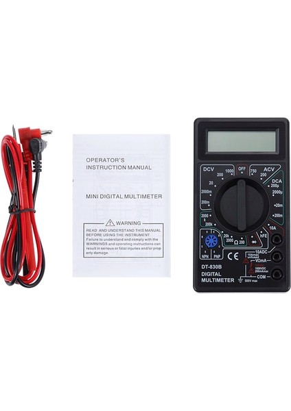 Gösterildiği Gibi Oauee 2 Renkli LCD Dijital Multimetre Ac/dc 750/1000 V Dijital Mini Multimetre Probu Voltmetre Ampermetre Ohm Test Cihazı Metre (Yurt Dışından)