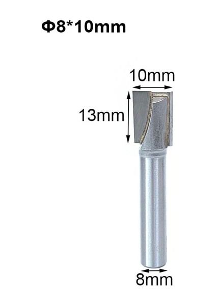 1 Adet 8X10 1 Adet Shk 6mm 8mm 12.7mm Temizleme Alt Ahşap Pvc Mdf Cnc Router Bit Tungsten Karbür End Mill Ağaç Işleme Araçları Freze Kesicisi (Yurt Dışından)