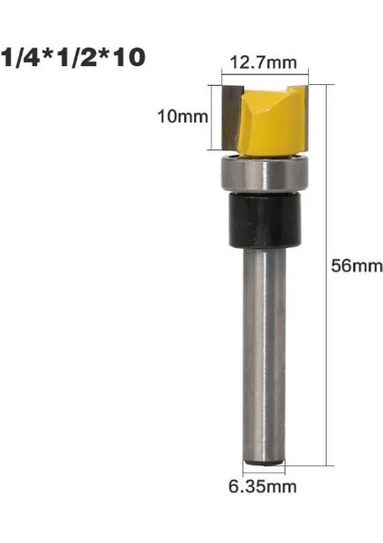 NO29 1 Adet 1/4 Inç Shank Giyotin Temizleme Gömme Trim Ahşap Yönlendirici Bit Düz Freze Kesiciler Ahşap 6.35MM Shank Ağaç Işleme Araçları (Yurt Dışından) modelleri