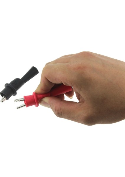Kırmızı 1 Çift 10A Ampermetre Test Kablosu Kullanışlı Evrensel Multimetre Çok Metre Voltmetre Kurşun Probe Tel Kalem Kablosu ile 1 Çift Kelepçe (Yurt Dışından)