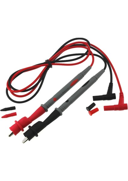 Kırmızı 1 Çift 10A Ampermetre Test Kablosu Kullanışlı Evrensel Multimetre Çok Metre Voltmetre Kurşun Probe Tel Kalem Kablosu ile 1 Çift Kelepçe (Yurt Dışından)