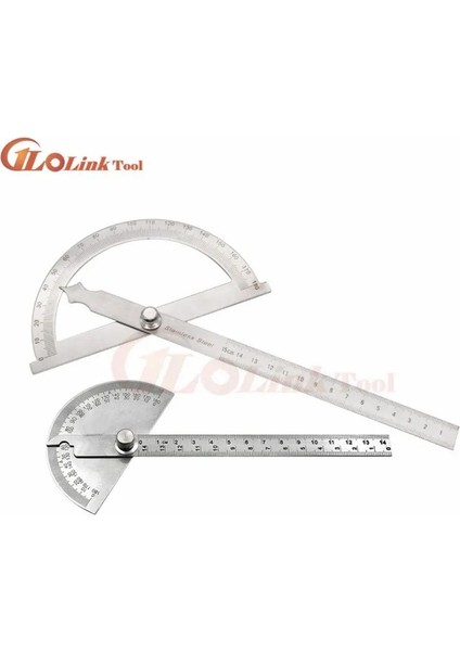100MM 180 Derece Iletki Metal Açı Bulucu Gonyometre Açı Cetvel Paslanmaz Çelik Ağaç Işleme Araçları Döner Ölçüm Cetveli 100/150 (Yurt Dışından) fiyatları
