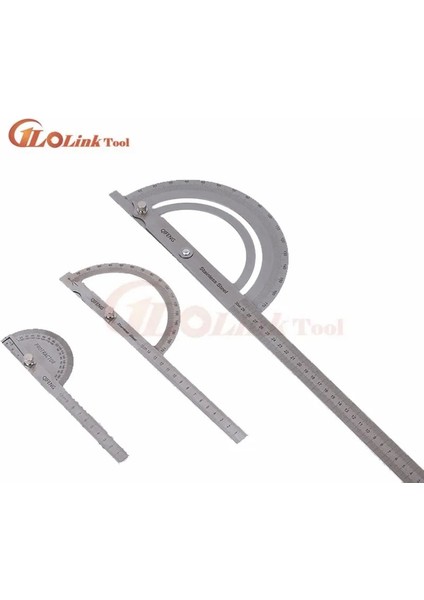 100MM 180 Derece Iletki Metal Açı Bulucu Gonyometre Açı Cetvel Paslanmaz Çelik Ağaç Işleme Araçları Döner Ölçüm Cetveli 100/150 (Yurt Dışından) modelleri