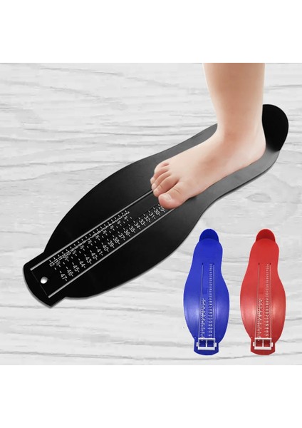 Kırmızı Ayak Tedbir Aracı Ölçer Yetişkin Ayakkabı Yardımcı Boyutu Ölçme Cetveli Araçları Yetişkinler Için Ayakkabı Parçaları 18-47 Metre 33 cm x 11 cm (Yurt Dışından)